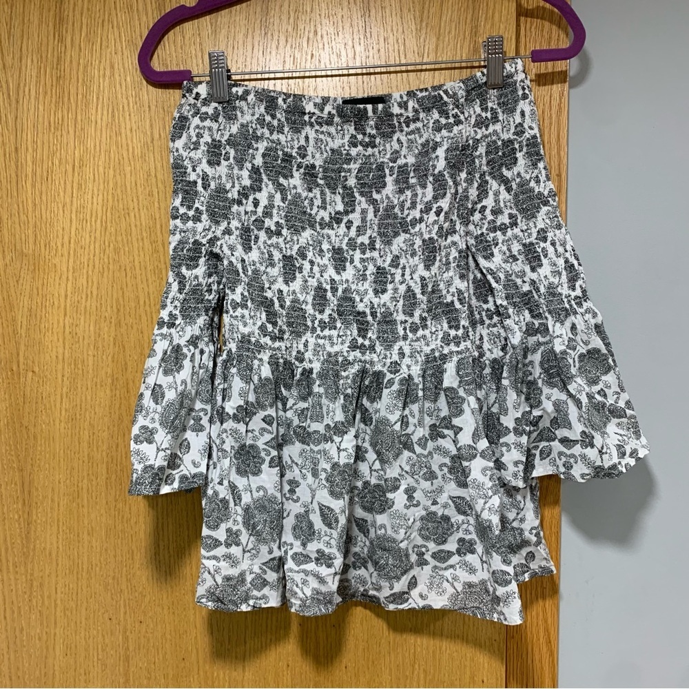 Ivanka Trump Off The Shoulder Floral Pattern Blouse - Size Medium